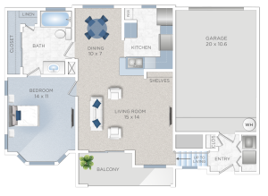 One Bedroom Apartments in Jersey Village