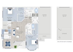 Two Bedroom Apartments in Jersey Village