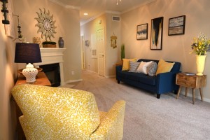 One Bedroom Apartments for rent in Jersey Village, Texas - Model Living Room